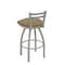 Holland Bar Stool Co 25" Low Back Swivel Counter Stool, Nickel Finish, Canter Sand Seat 41125AN013 - alternate 4